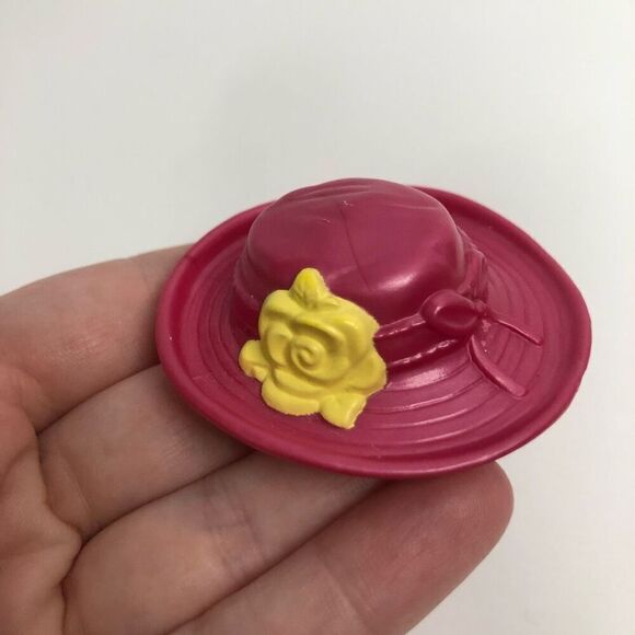 fisher price loving family dollhouse pink sun hat mother girl yellow flower - Picture 4 of 7